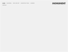 Tablet Screenshot of monumentlondon.com